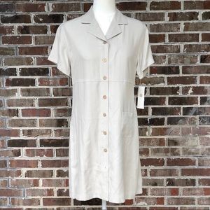 NWT 100% Silk Uniform Dress Sz Medium